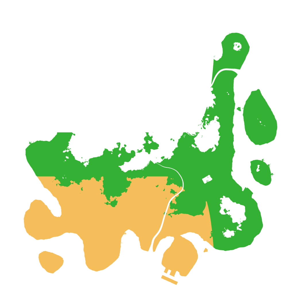 Biome Rust Map: Procedural Map, Size: 3500, Seed: 1958369009