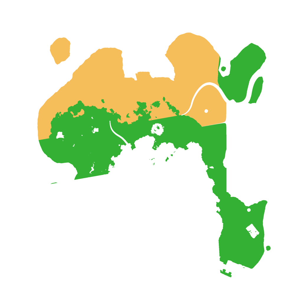 Biome Rust Map: Procedural Map, Size: 2500, Seed: 1371908869