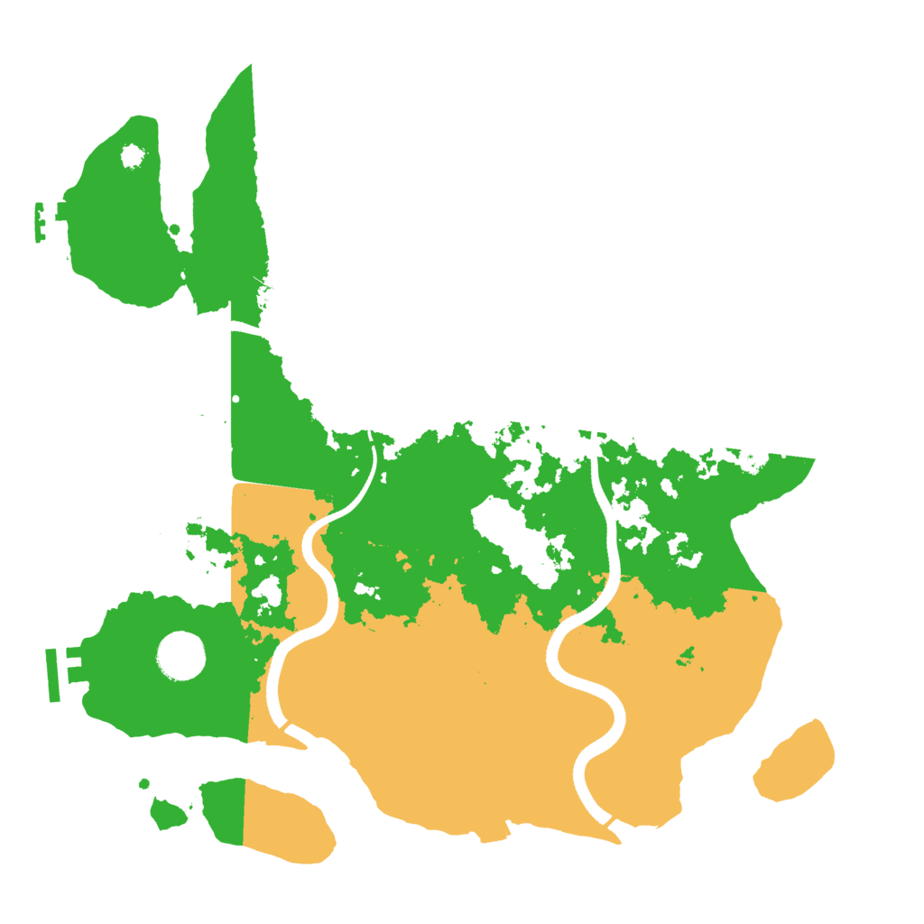 Biome Rust Map: Procedural Map, Size: 3500, Seed: 322512464