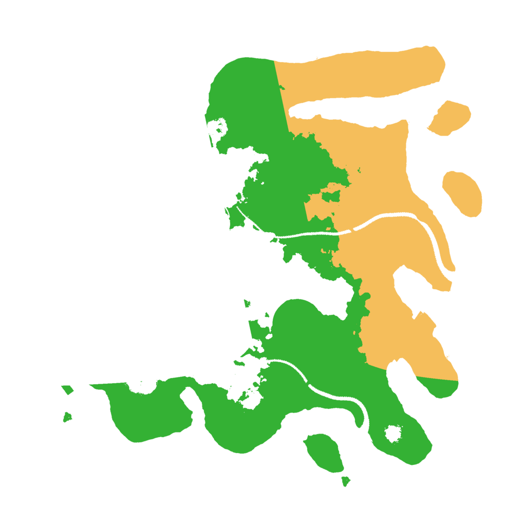 Biome Rust Map: Procedural Map, Size: 2800, Seed: 491977458