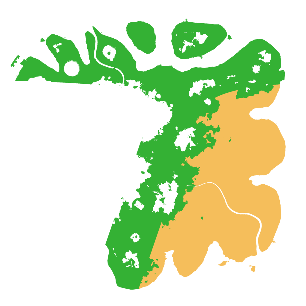 Biome Rust Map: Procedural Map, Size: 3500, Seed: 480173212