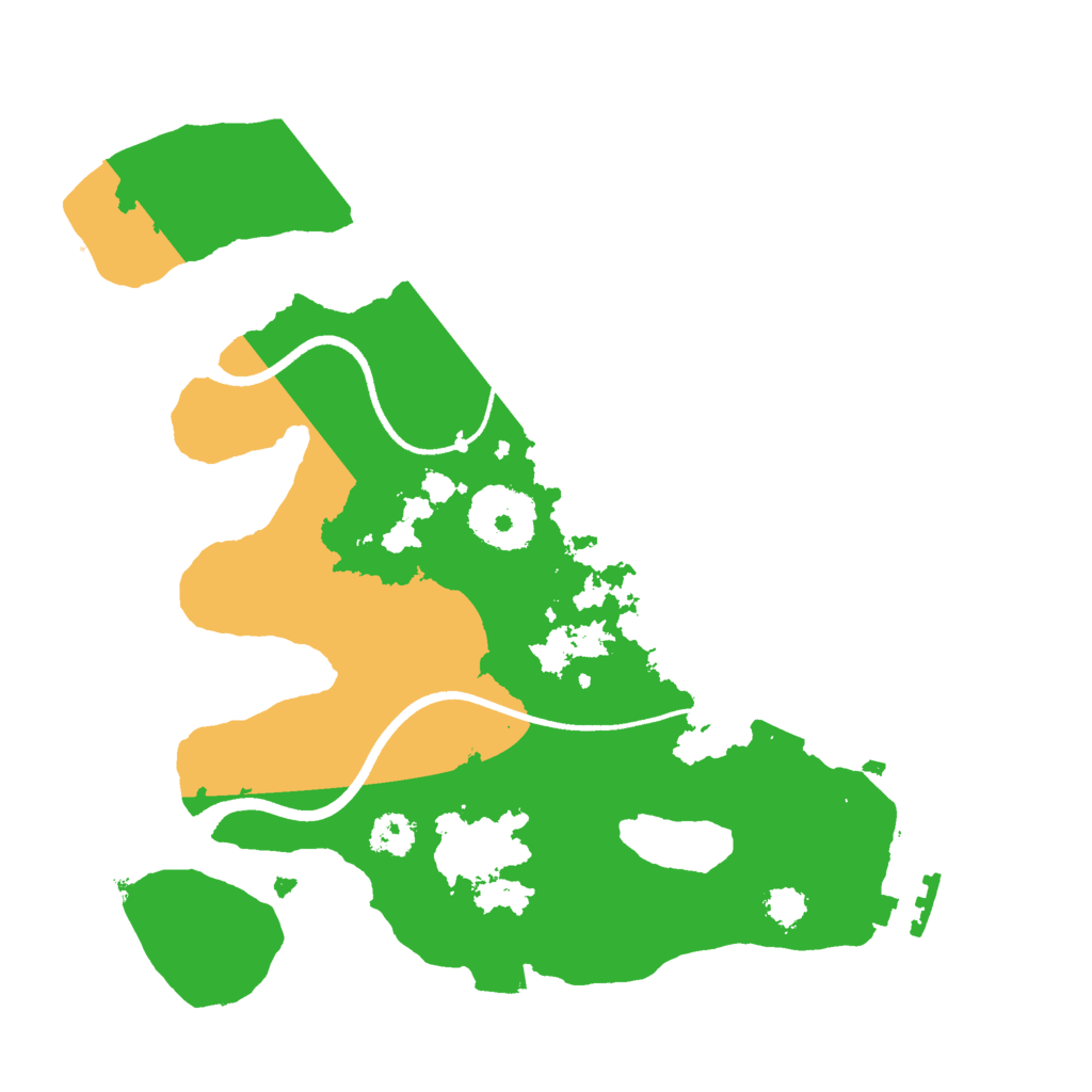 Biome Rust Map: Procedural Map, Size: 2500, Seed: 343242