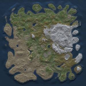 Thumbnail Rust Map: Procedural Map, Size: 4800, Seed: 131015474, 17 Monuments