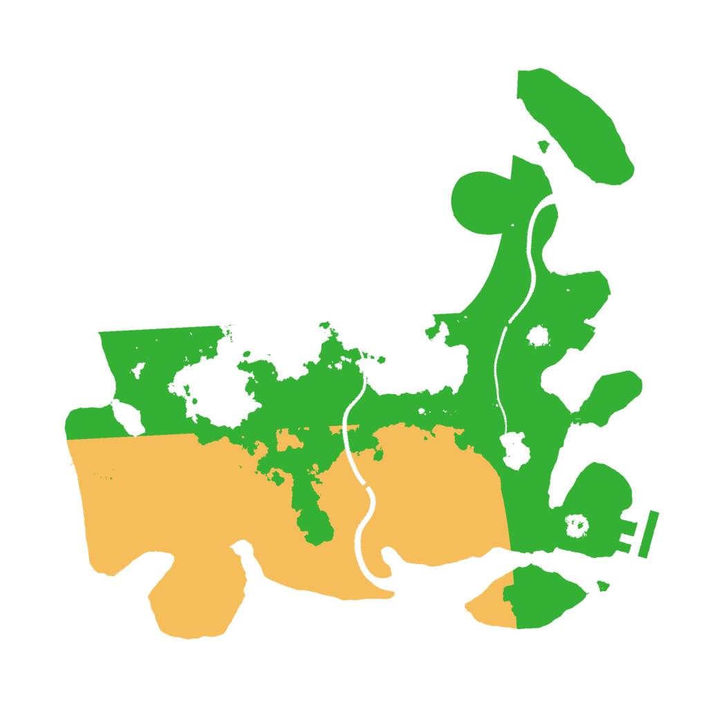 Biome Rust Map: Procedural Map, Size: 3000, Seed: 95201