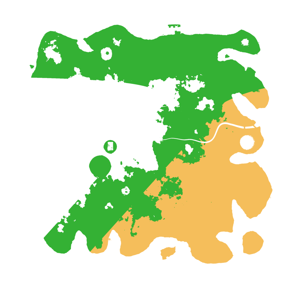 Biome Rust Map: Procedural Map, Size: 3600, Seed: 281224