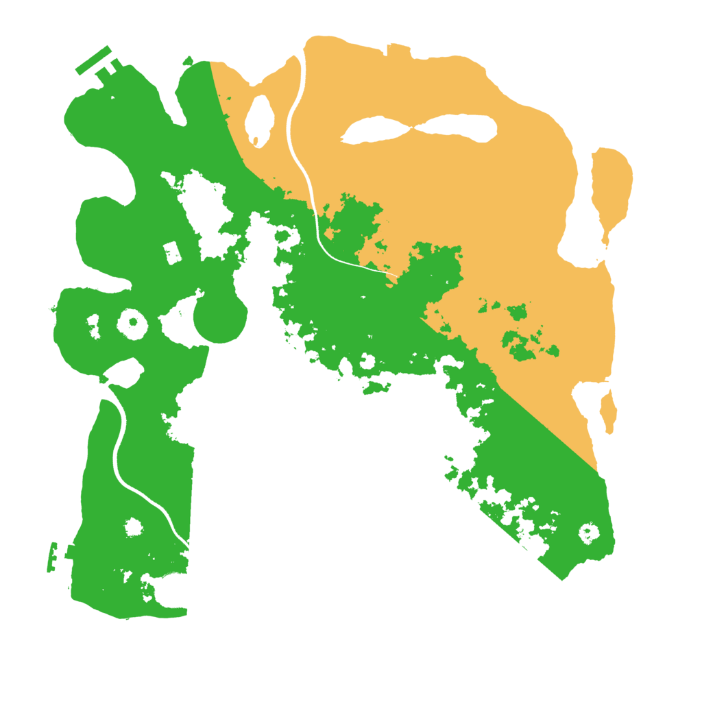 Biome Rust Map: Procedural Map, Size: 3500, Seed: 382740240