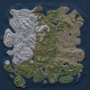 Thumbnail Rust Map: Procedural Map, Size: 4750, Seed: 1787376738, 16 Monuments