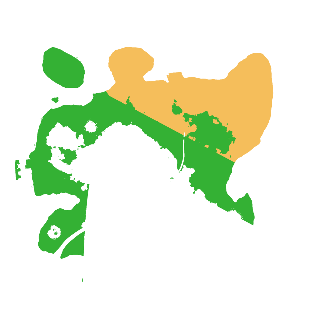 Biome Rust Map: Procedural Map, Size: 2400, Seed: 3523523