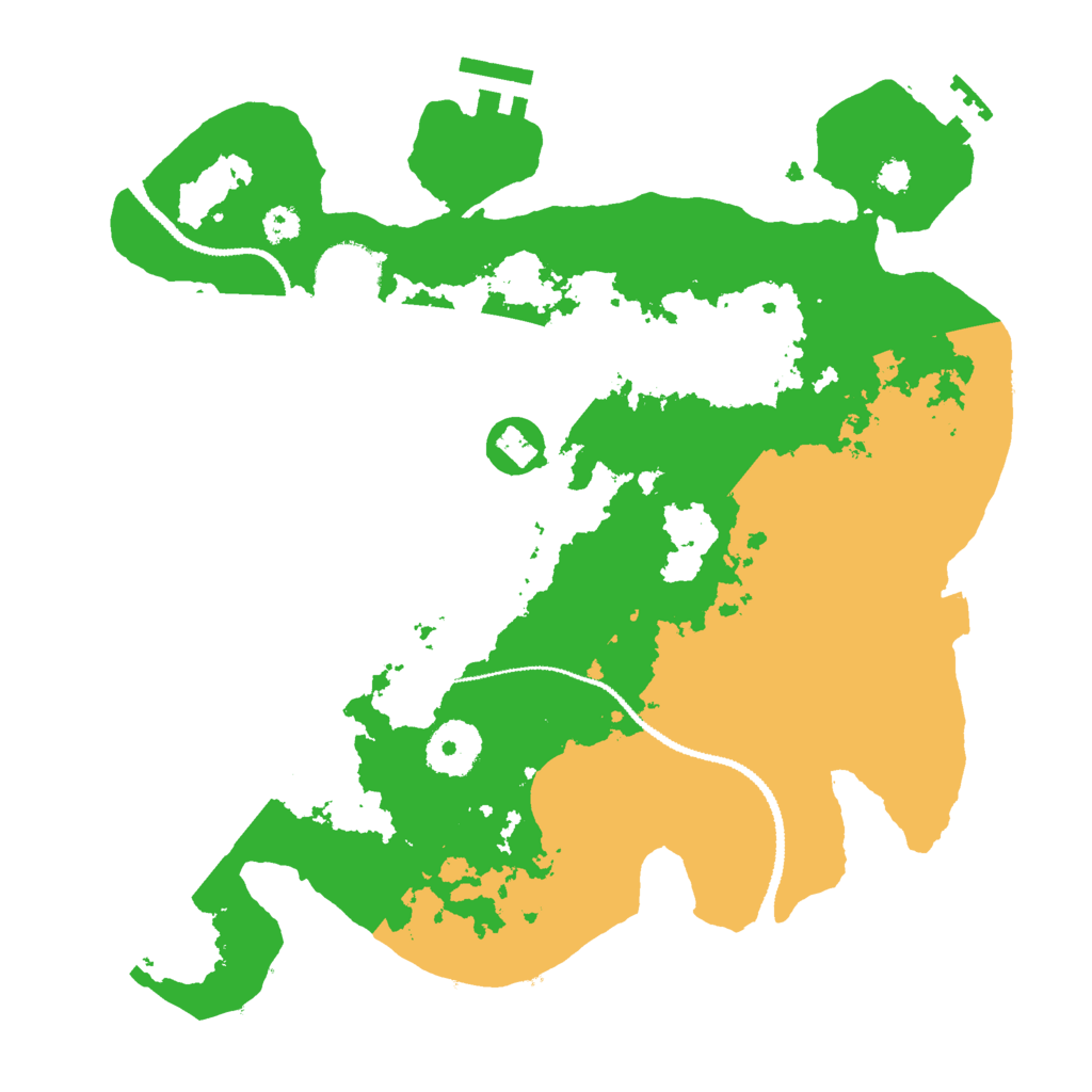 Biome Rust Map: Procedural Map, Size: 3000, Seed: 24979