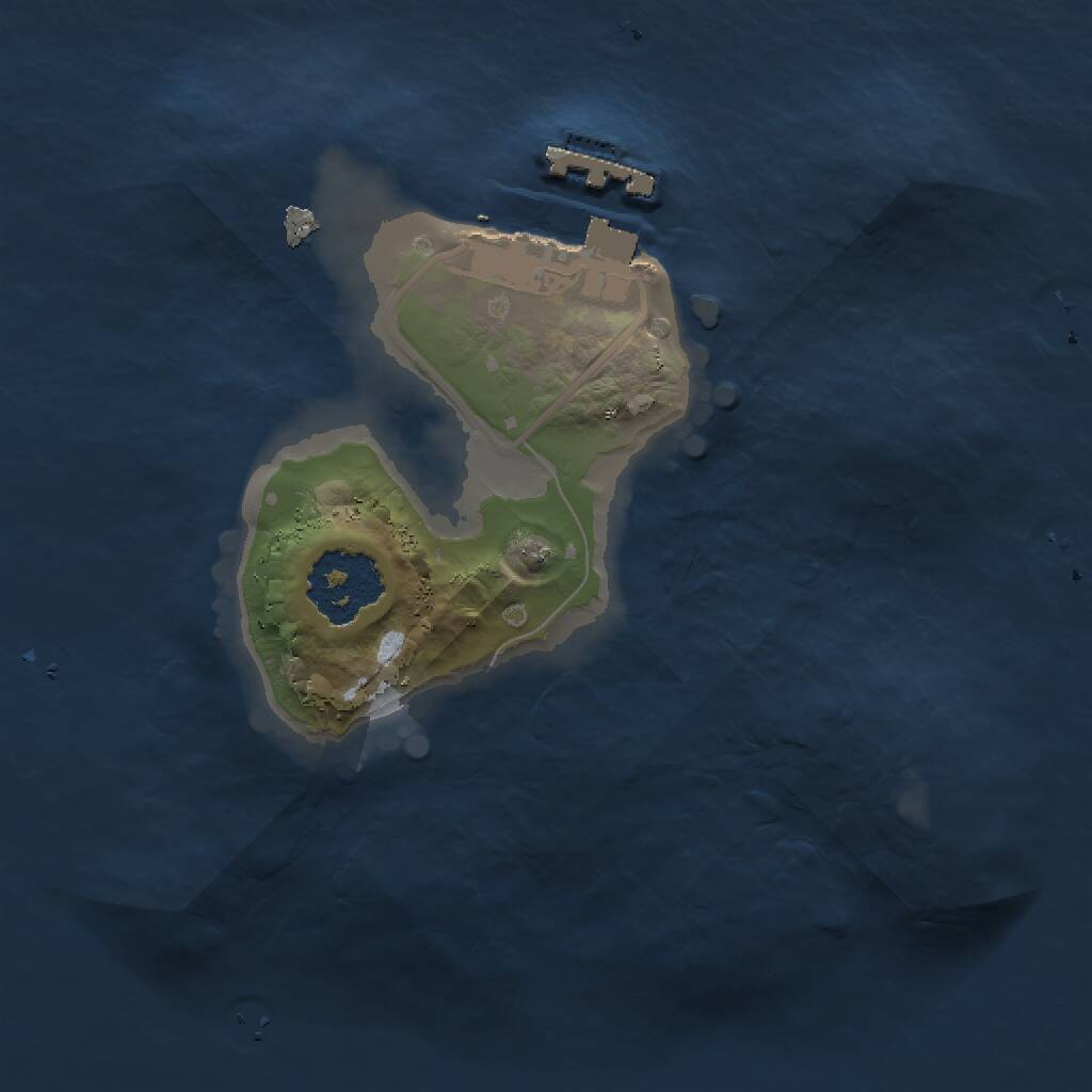 Rust Map: Procedural Map, Size: 1500, Seed: 87462845, 2 Monuments