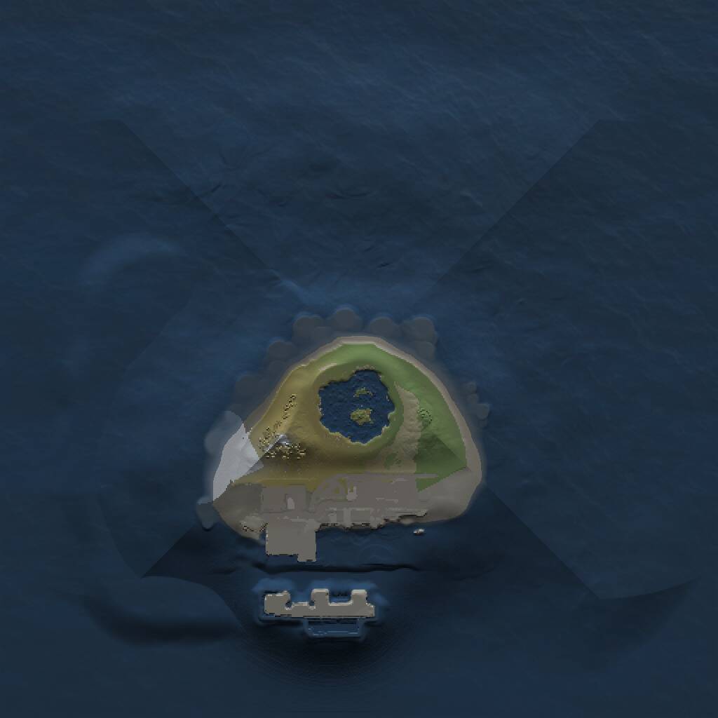 Rust Map: Procedural Map, Size: 1000, Seed: 582651570, 2 Monuments