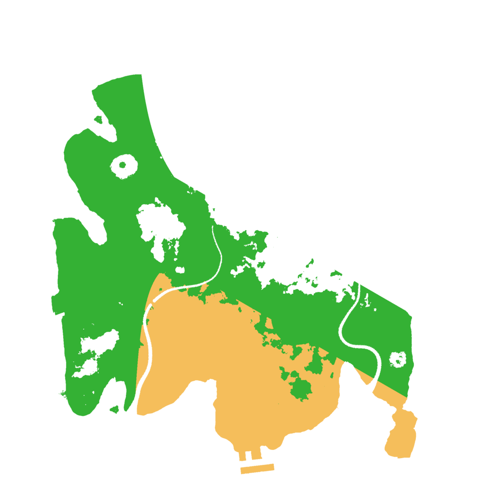 Biome Rust Map: Procedural Map, Size: 3000, Seed: 4911