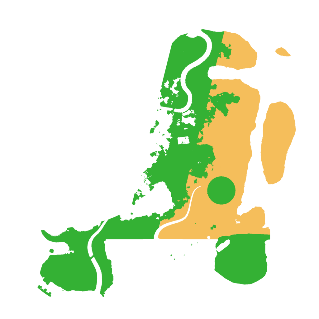 Biome Rust Map: Procedural Map, Size: 3000, Seed: 1100368621