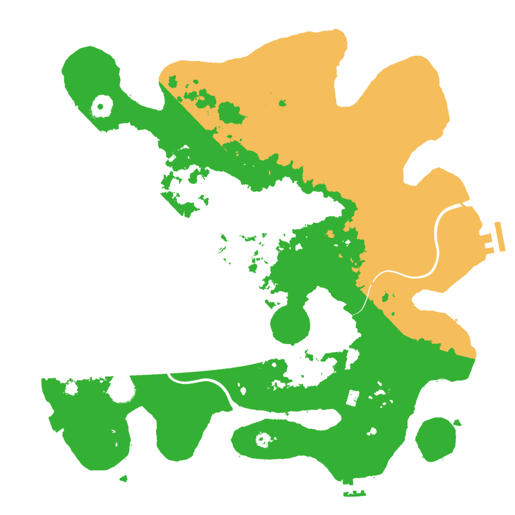 Biome Rust Map: Procedural Map, Size: 3500, Seed: 2050130328