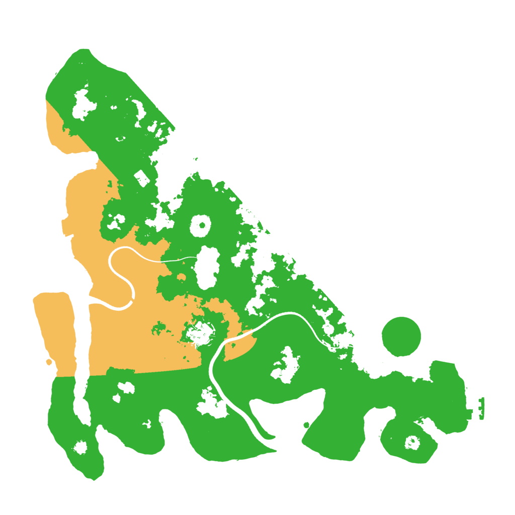 Biome Rust Map: Procedural Map, Size: 3503, Seed: 6666668