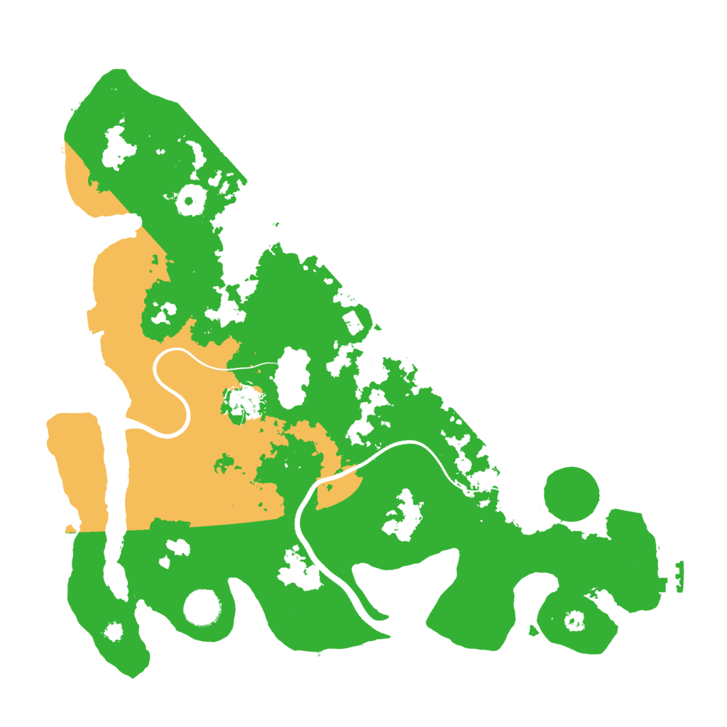 Biome Rust Map: Procedural Map, Size: 3503, Seed: 6666668