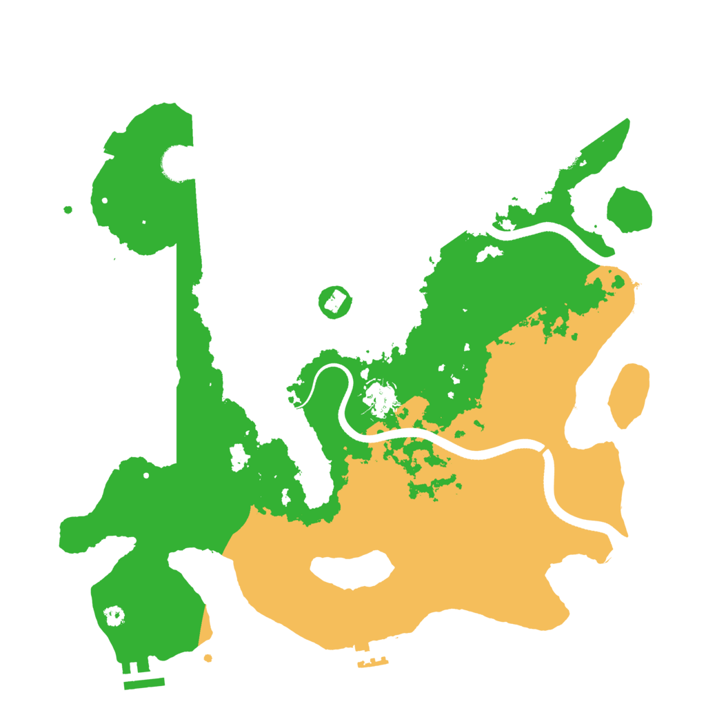 Biome Rust Map: Procedural Map, Size: 3500, Seed: 529918128