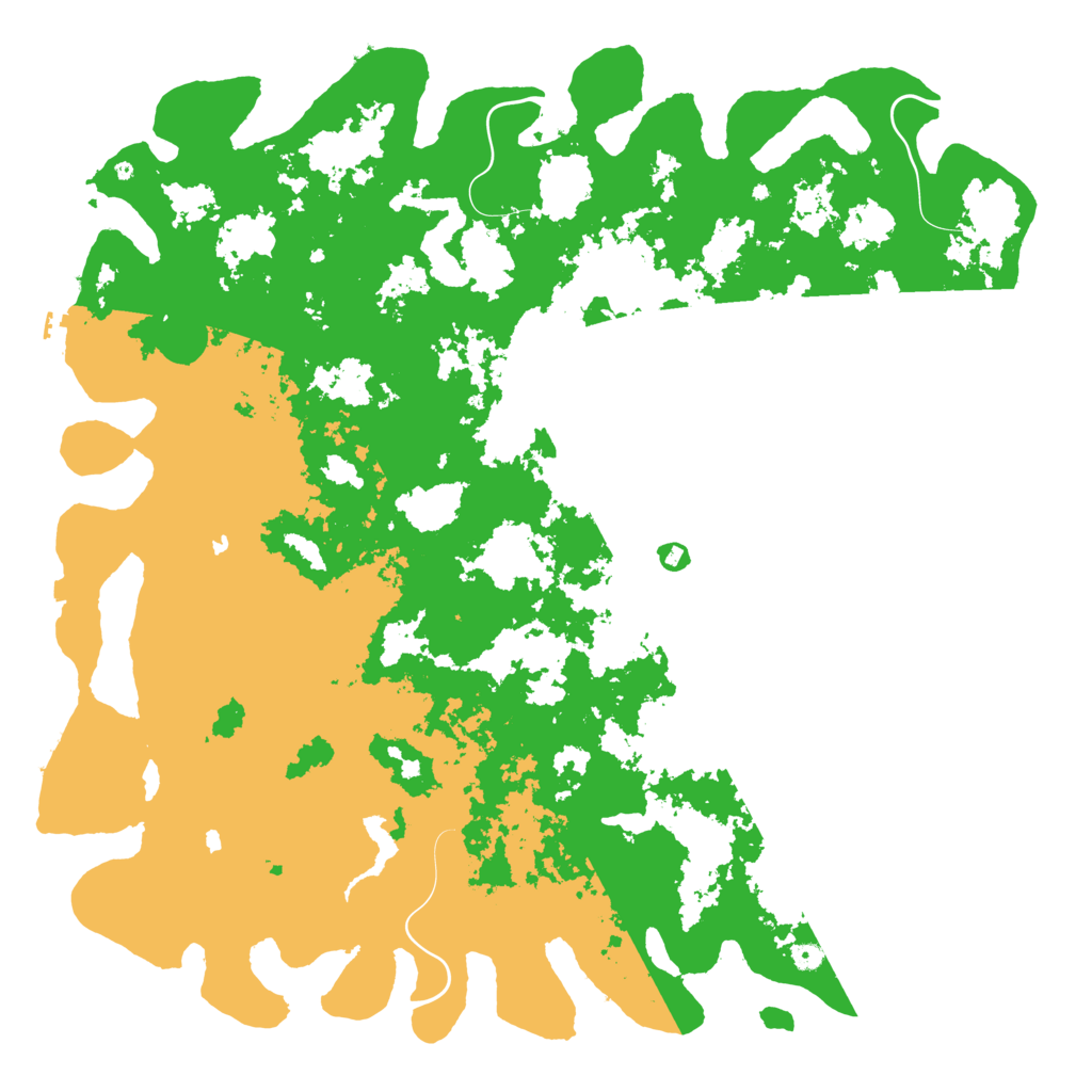 Biome Rust Map: Procedural Map, Size: 6000, Seed: 1163449943