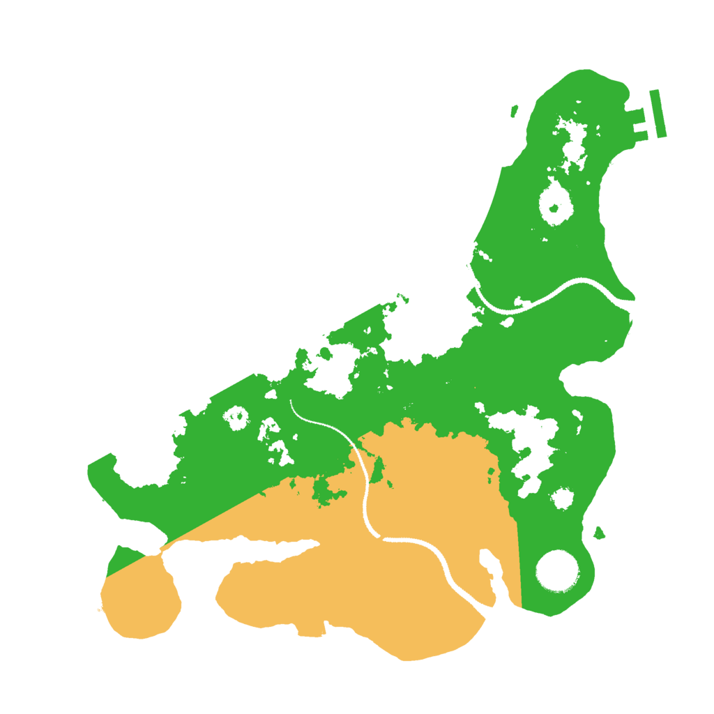 Biome Rust Map: Procedural Map, Size: 3000, Seed: 30006000