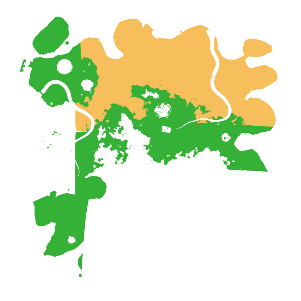 Biome Rust Map: Procedural Map, Size: 3500, Seed: 1297983548