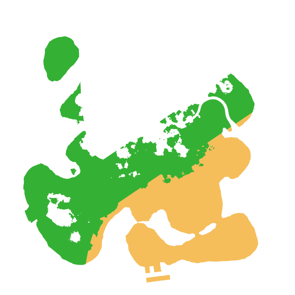Biome Rust Map: Procedural Map, Size: 2500, Seed: 464971057
