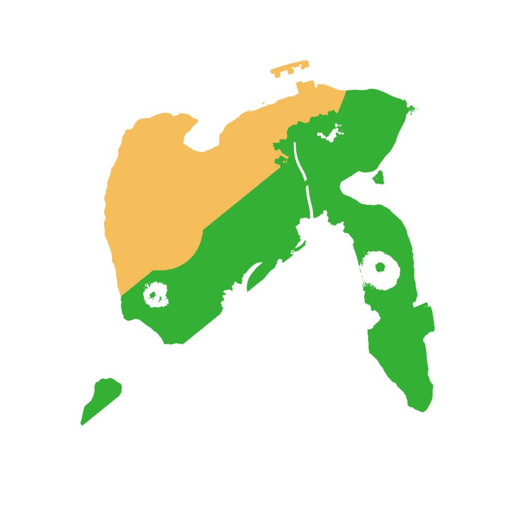 Biome Rust Map: Procedural Map, Size: 2000, Seed: 25396