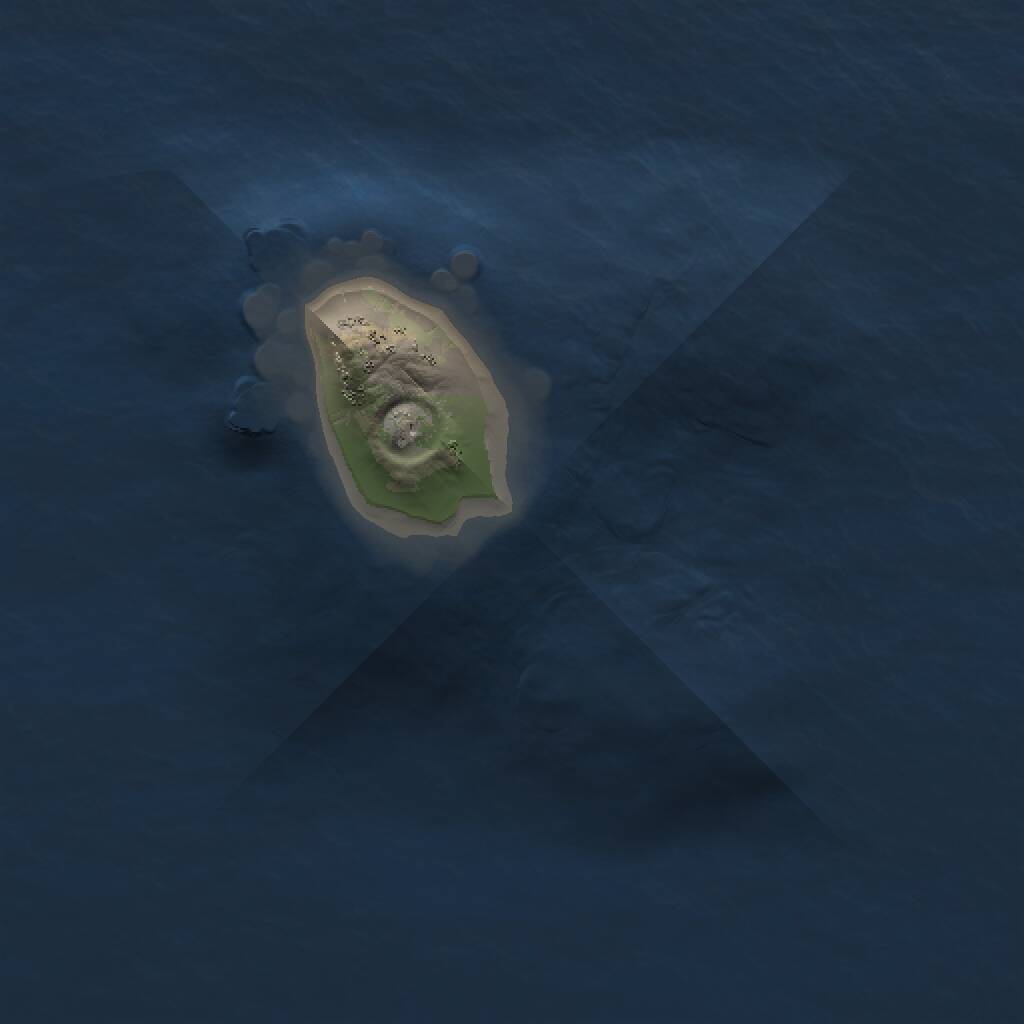 Rust Map: Procedural Map, Size: 1000, Seed: 253498012, 1 Monuments