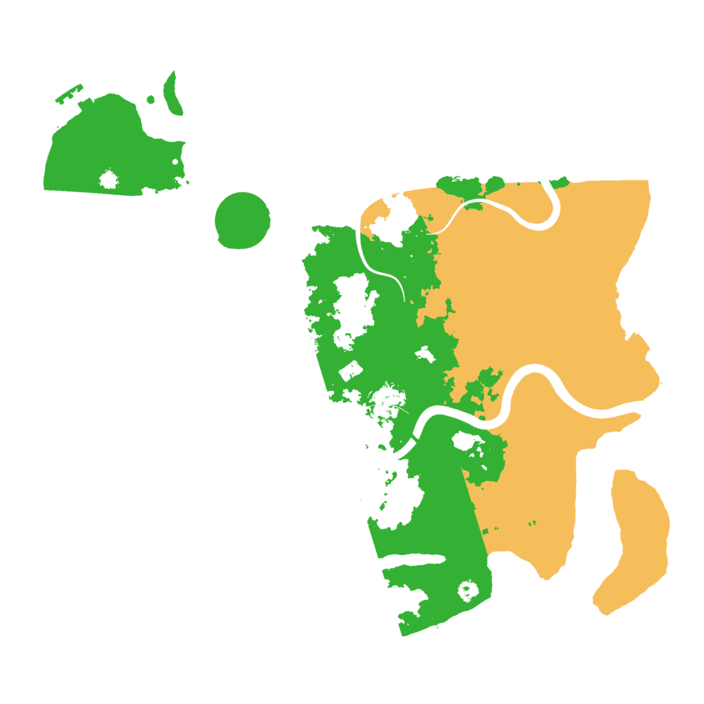 Biome Rust Map: Procedural Map, Size: 3500, Seed: 5342342