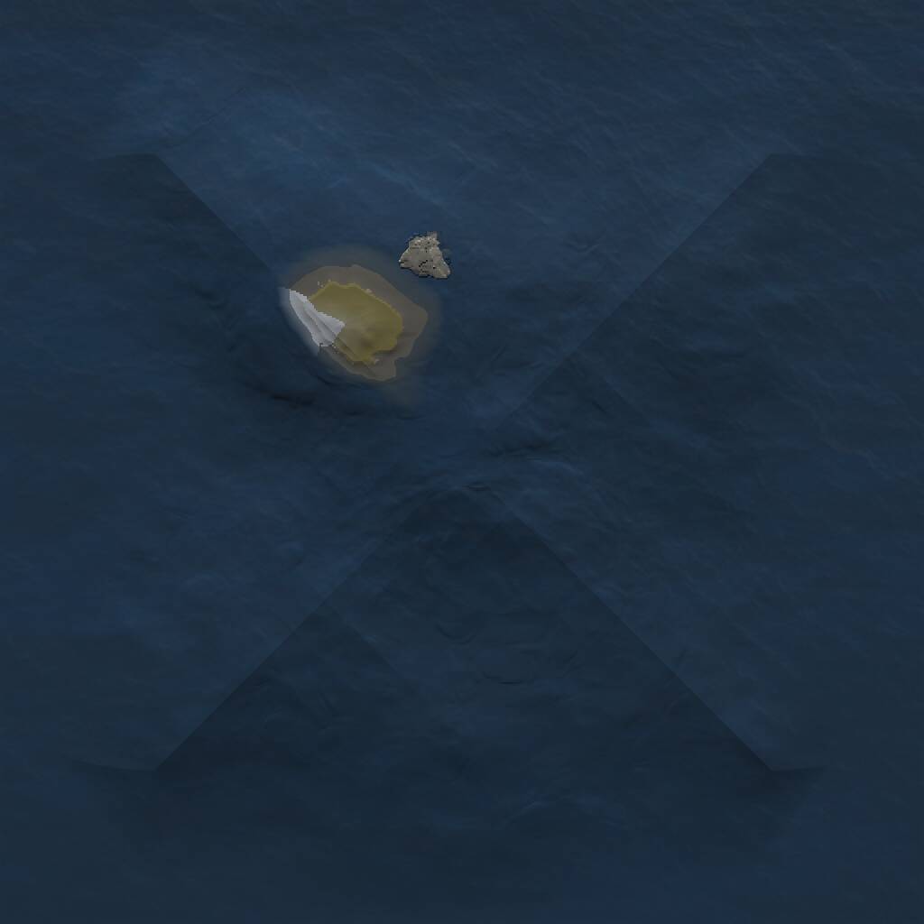 Rust Map: Procedural Map, Size: 1000, Seed: 2538012, 1 Monuments