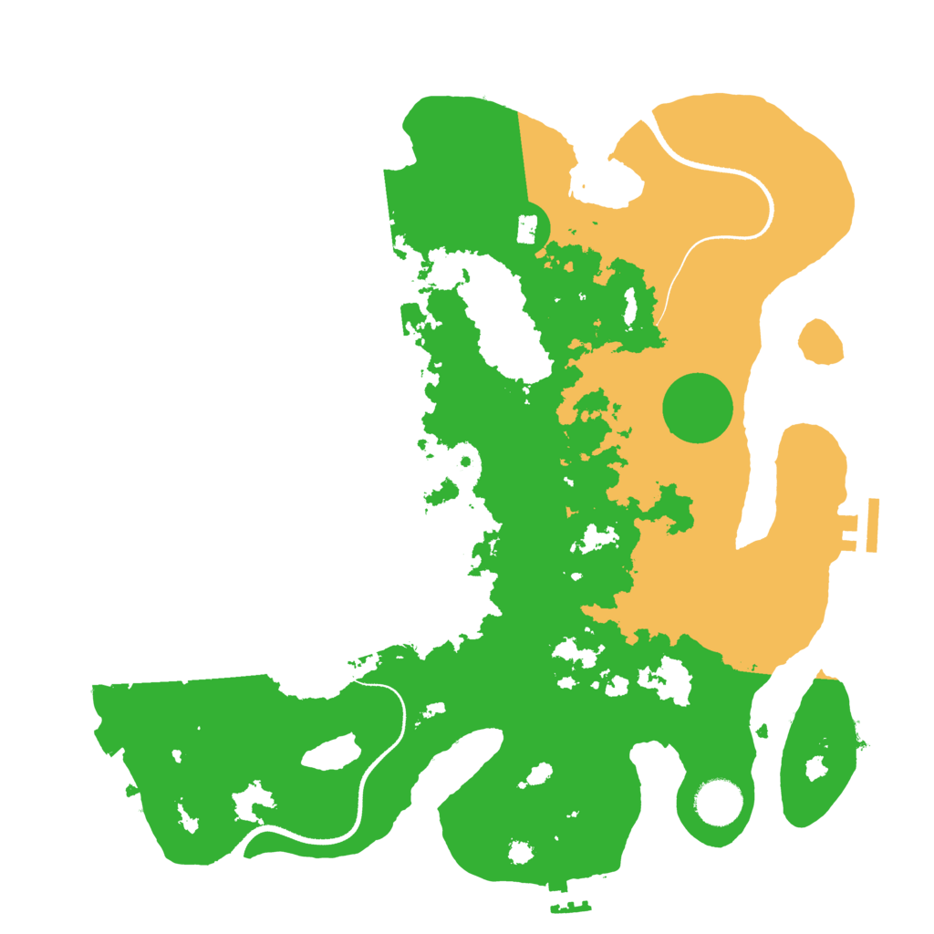 Biome Rust Map: Procedural Map, Size: 3500, Seed: 1281447082