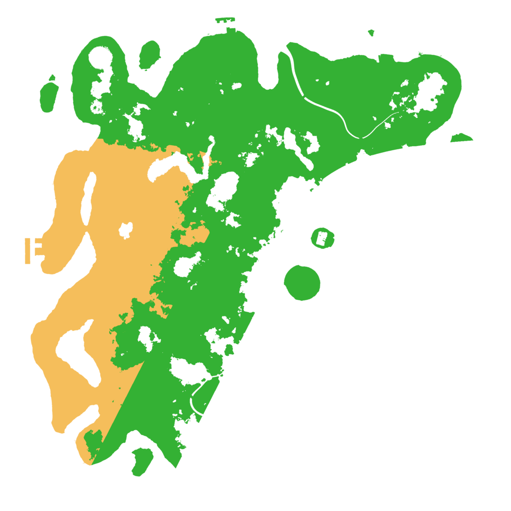 Biome Rust Map: Procedural Map, Size: 4000, Seed: 31054