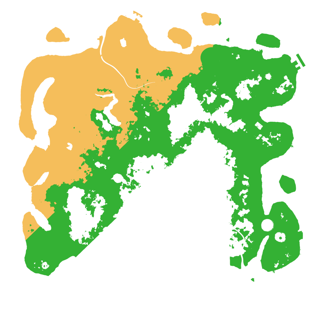 Biome Rust Map: Procedural Map, Size: 4500, Seed: 3422
