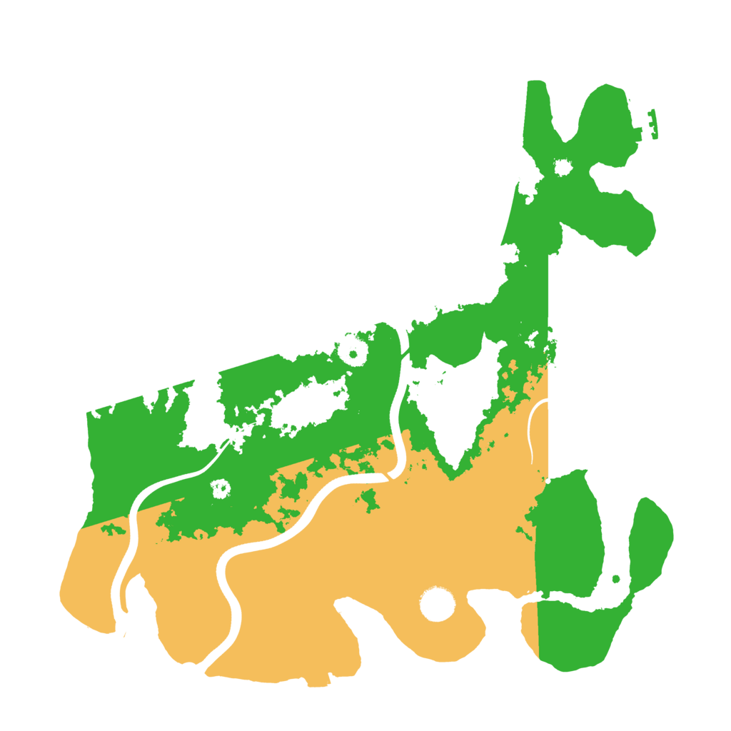 Biome Rust Map: Procedural Map, Size: 3700, Seed: 1262257692