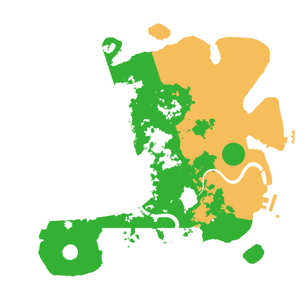 Biome Rust Map: Procedural Map, Size: 3500, Seed: 1419801518