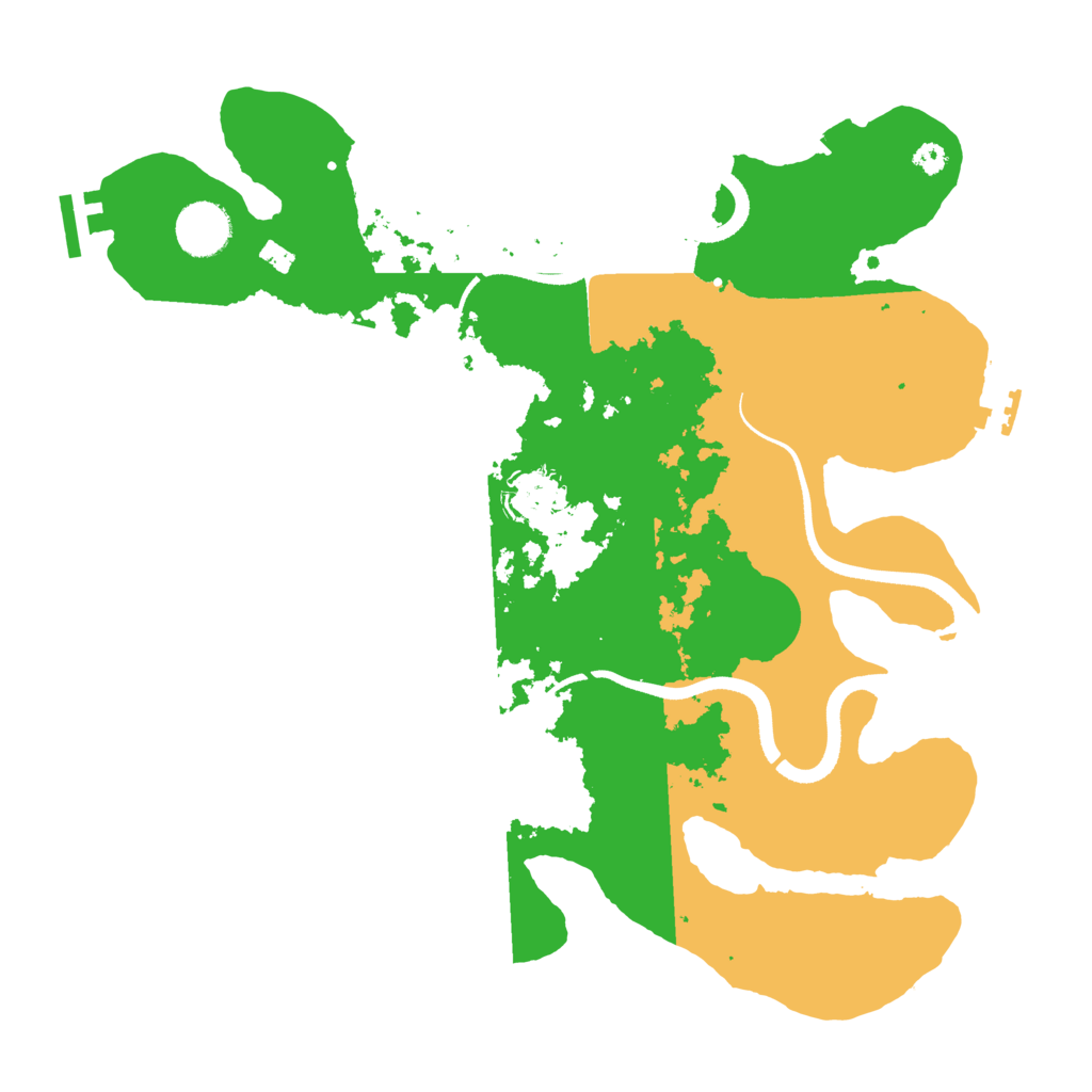 Biome Rust Map: Procedural Map, Size: 3500, Seed: 129273783