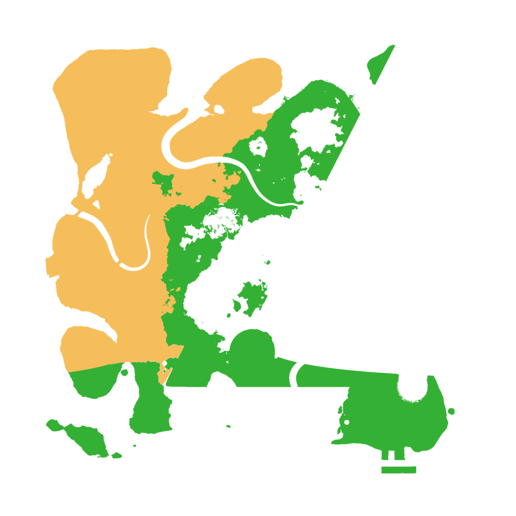 Biome Rust Map: Procedural Map, Size: 3000, Seed: 510490638