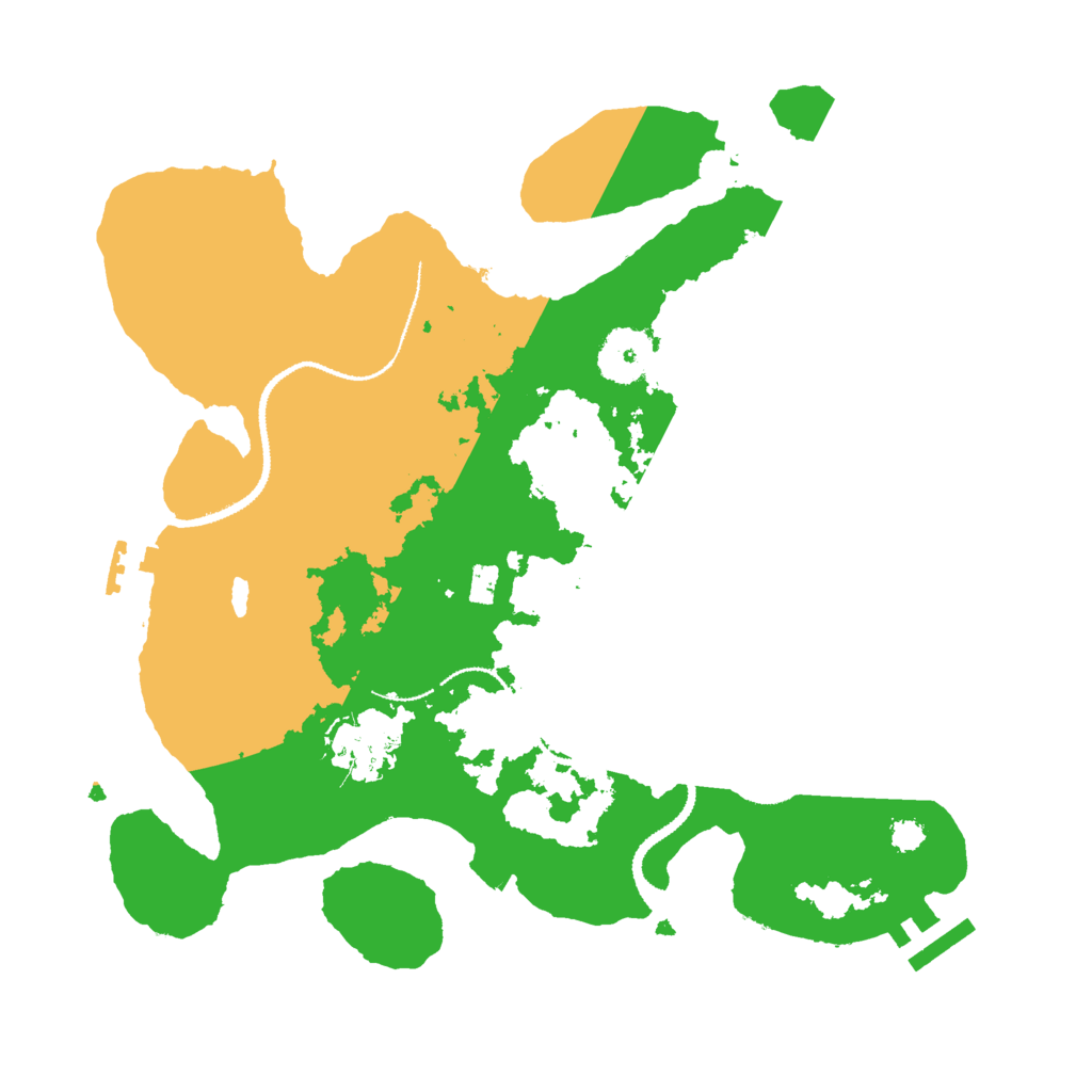 Biome Rust Map: Procedural Map, Size: 3000, Seed: 210931077