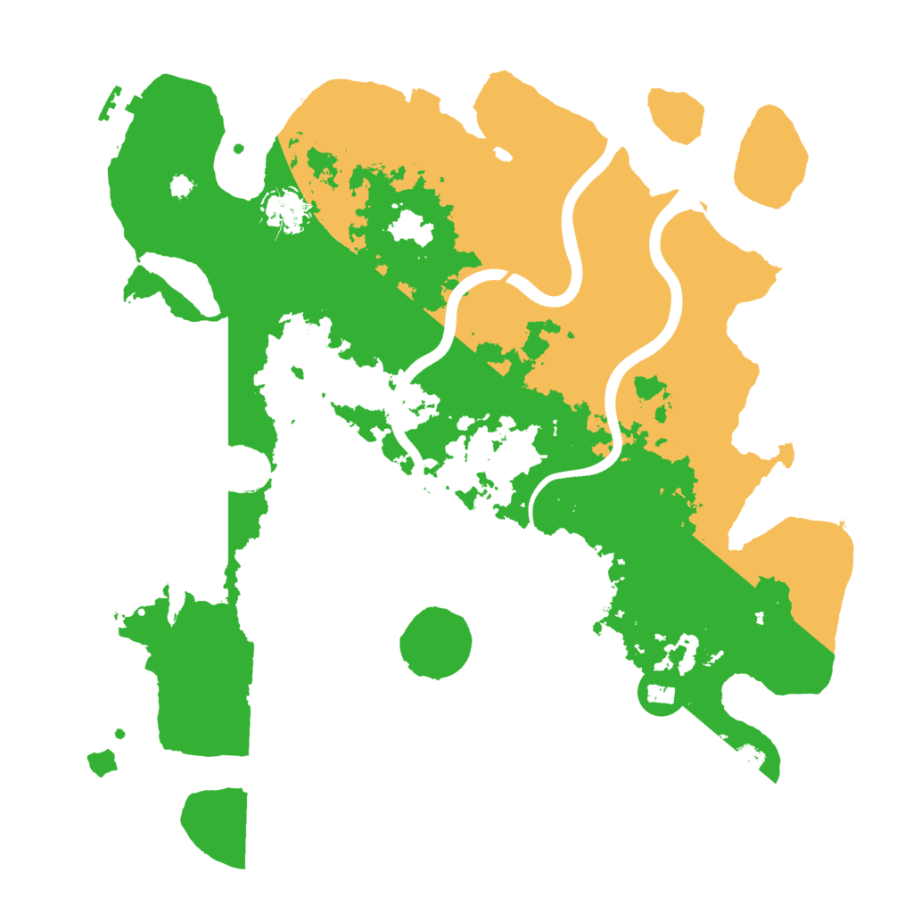 Biome Rust Map: Procedural Map, Size: 3600, Seed: 2046
