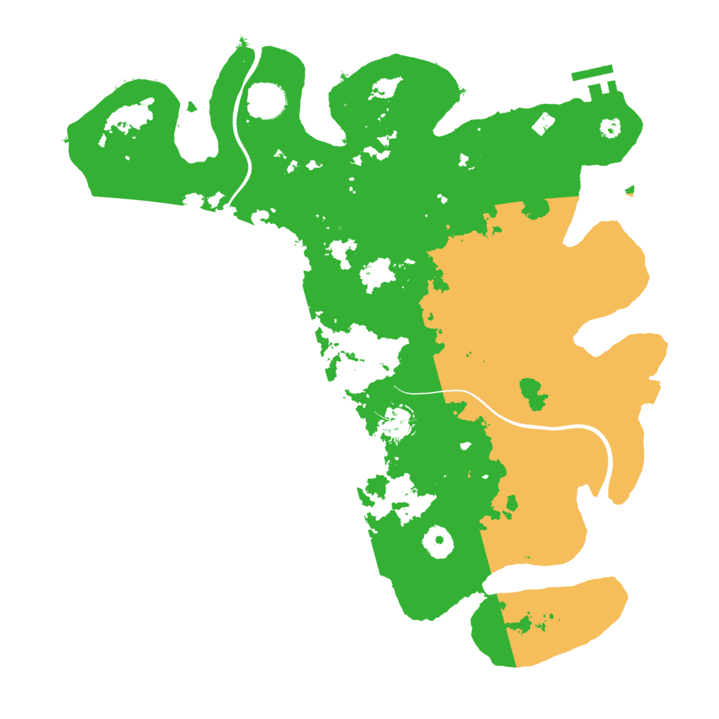 Biome Rust Map: Procedural Map, Size: 3500, Seed: 8052005