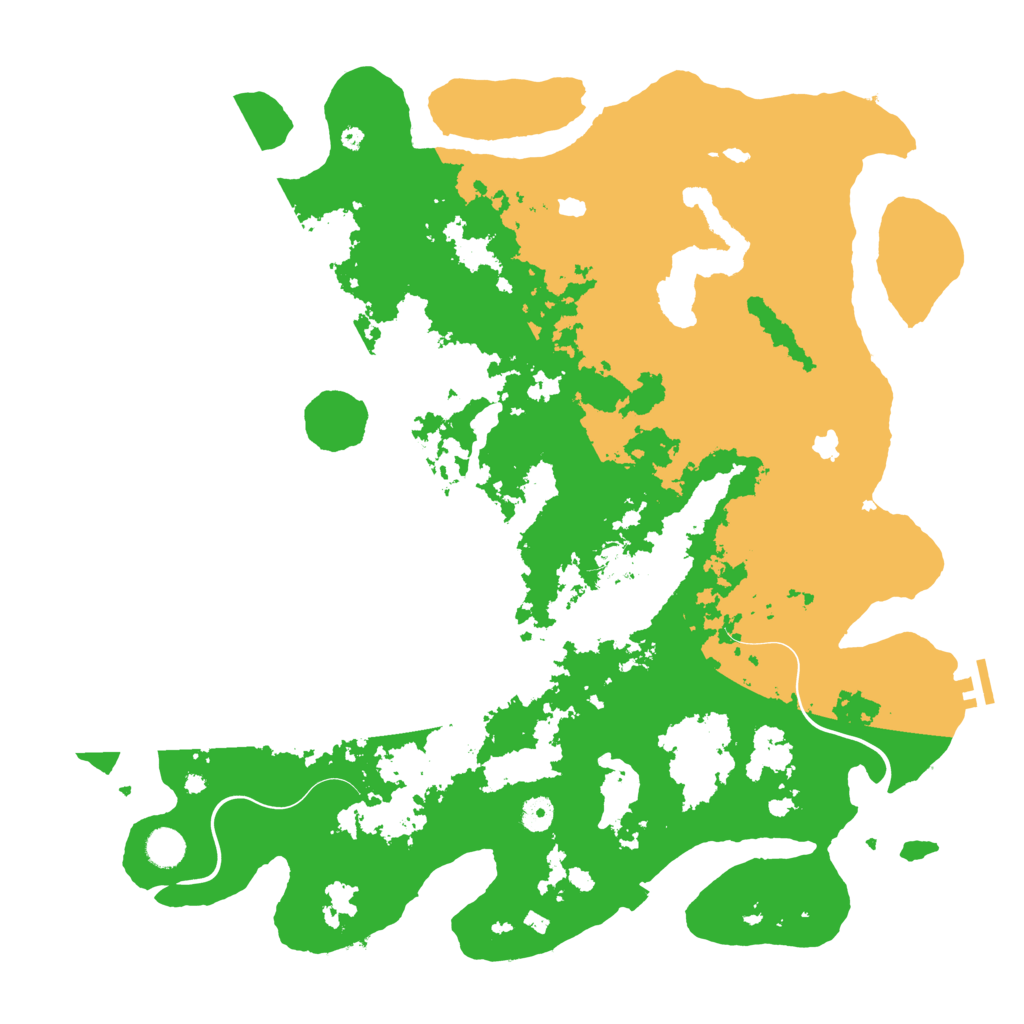 Biome Rust Map: Procedural Map, Size: 4550, Seed: 107590254