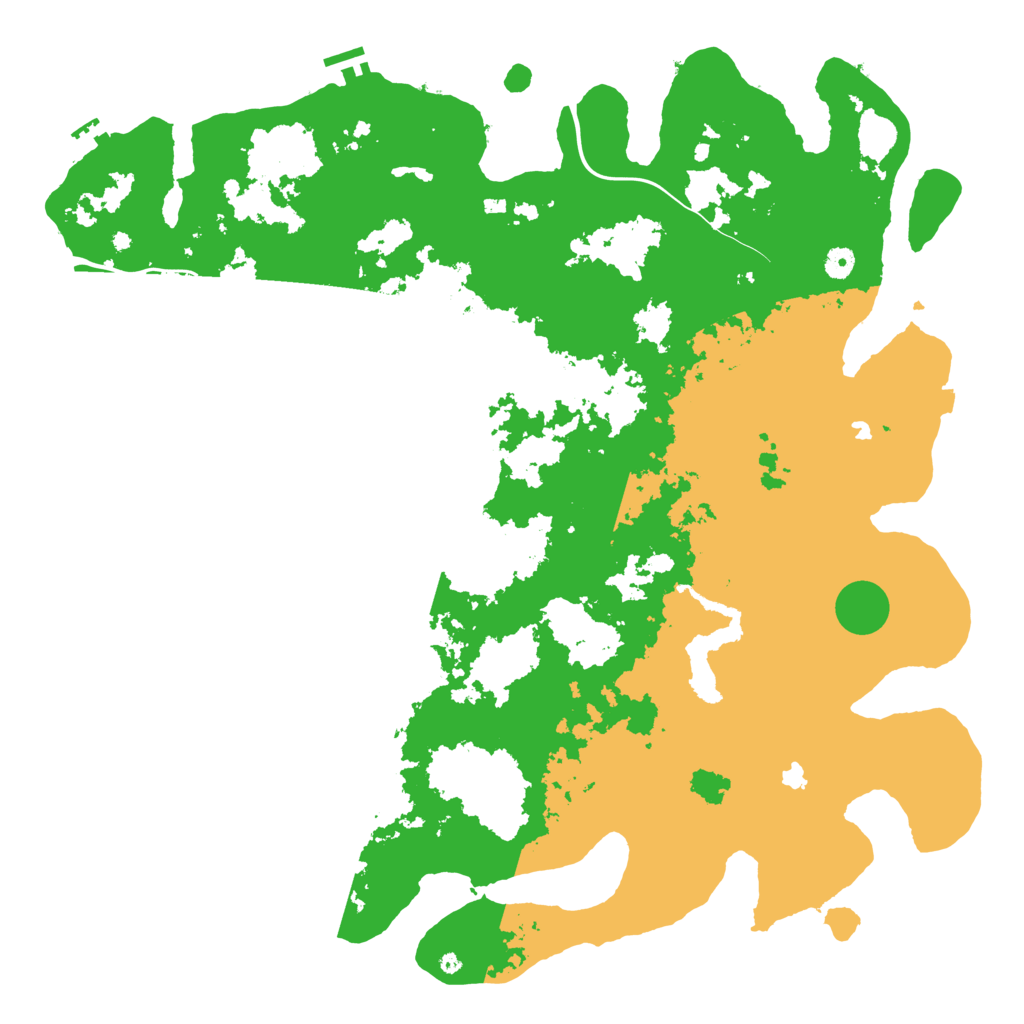 Biome Rust Map: Procedural Map, Size: 5000, Seed: 276343