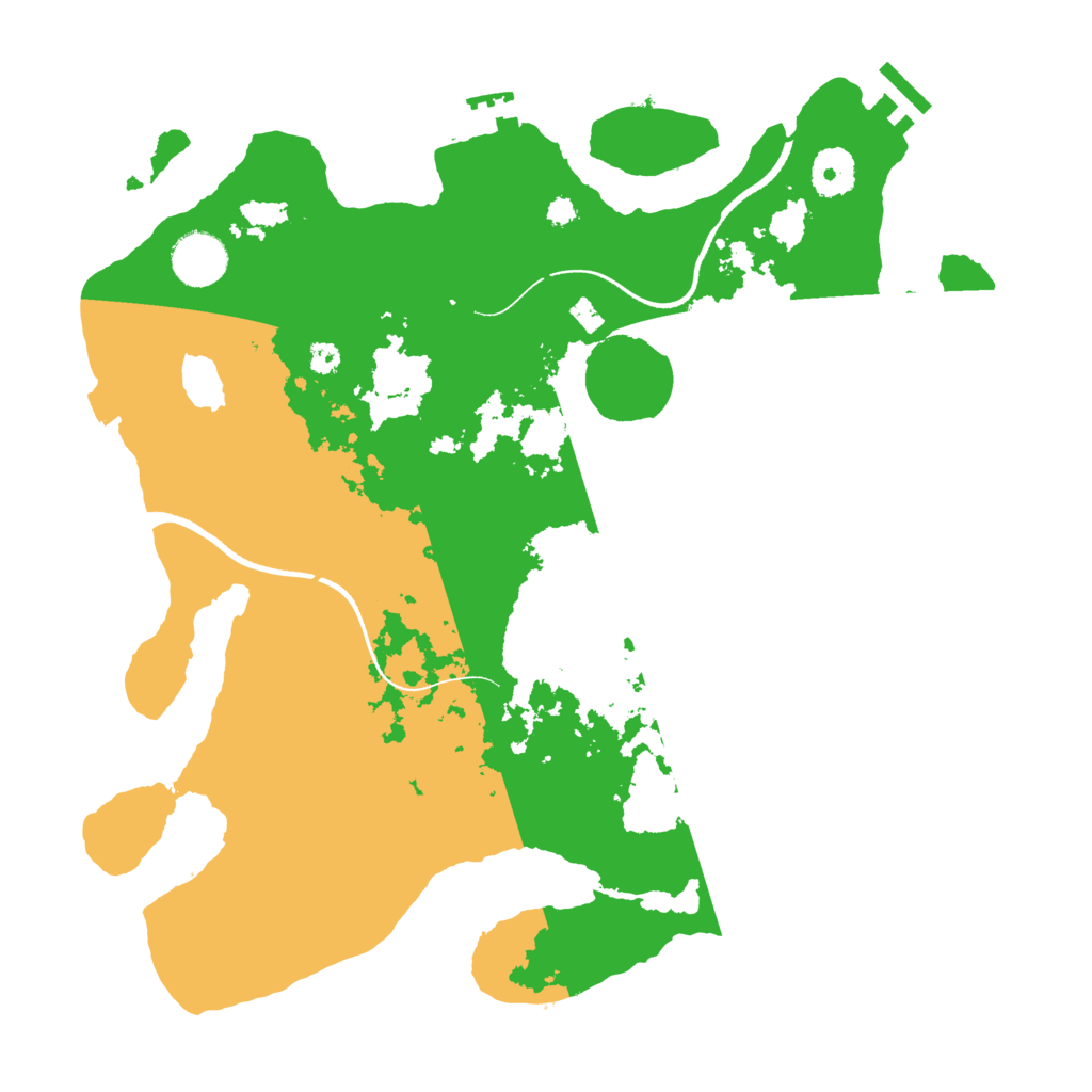 Biome Rust Map: Procedural Map, Size: 3500, Seed: 1683596102