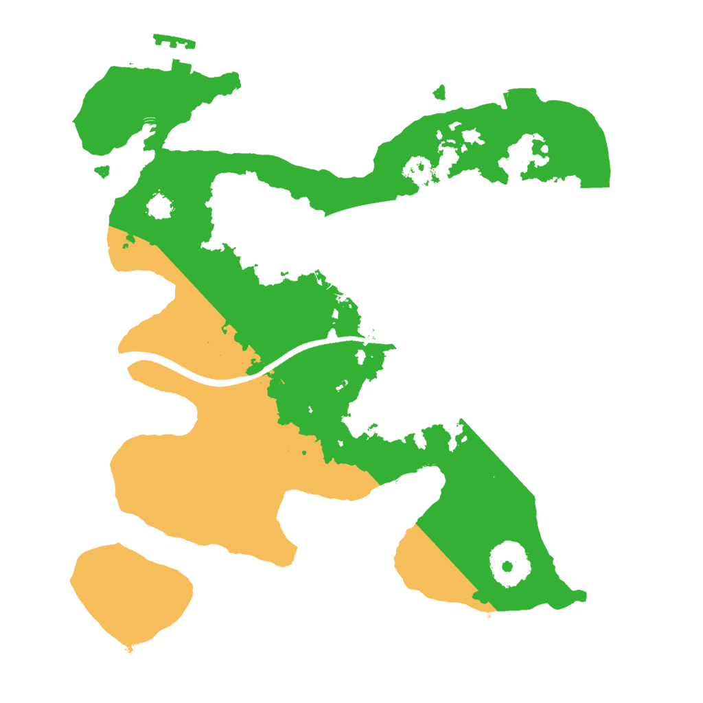 Biome Rust Map: Procedural Map, Size: 2500, Seed: 50024
