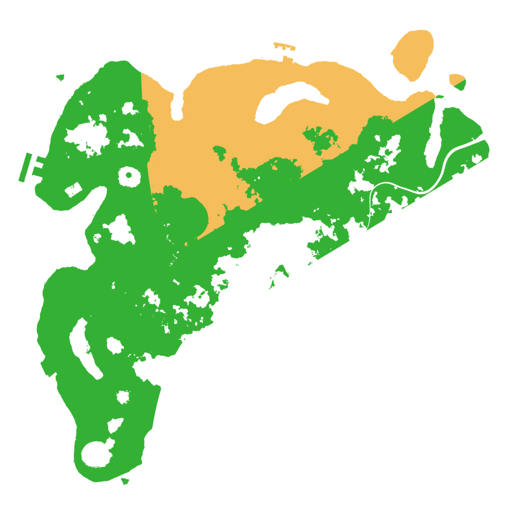 Biome Rust Map: Procedural Map, Size: 3600, Seed: 1010660796