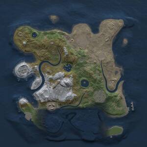 Thumbnail Rust Map: Procedural Map, Size: 2800, Seed: 628434655, 11 Monuments