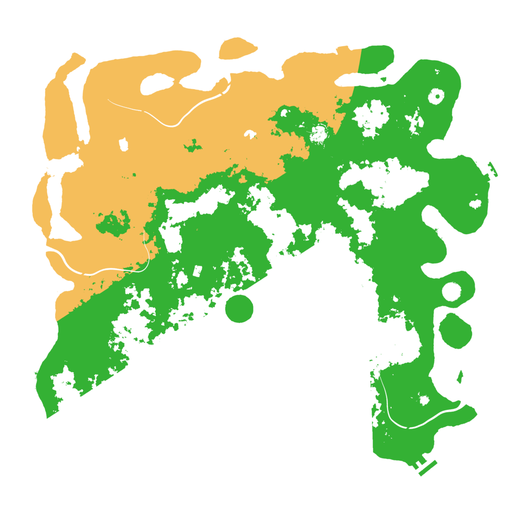 Biome Rust Map: Procedural Map, Size: 4800, Seed: 401411932