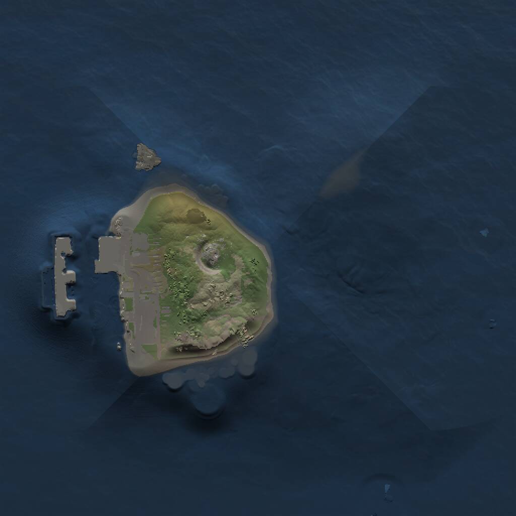 Rust Map: Procedural Map, Size: 1000, Seed: 1083929224, 2 Monuments