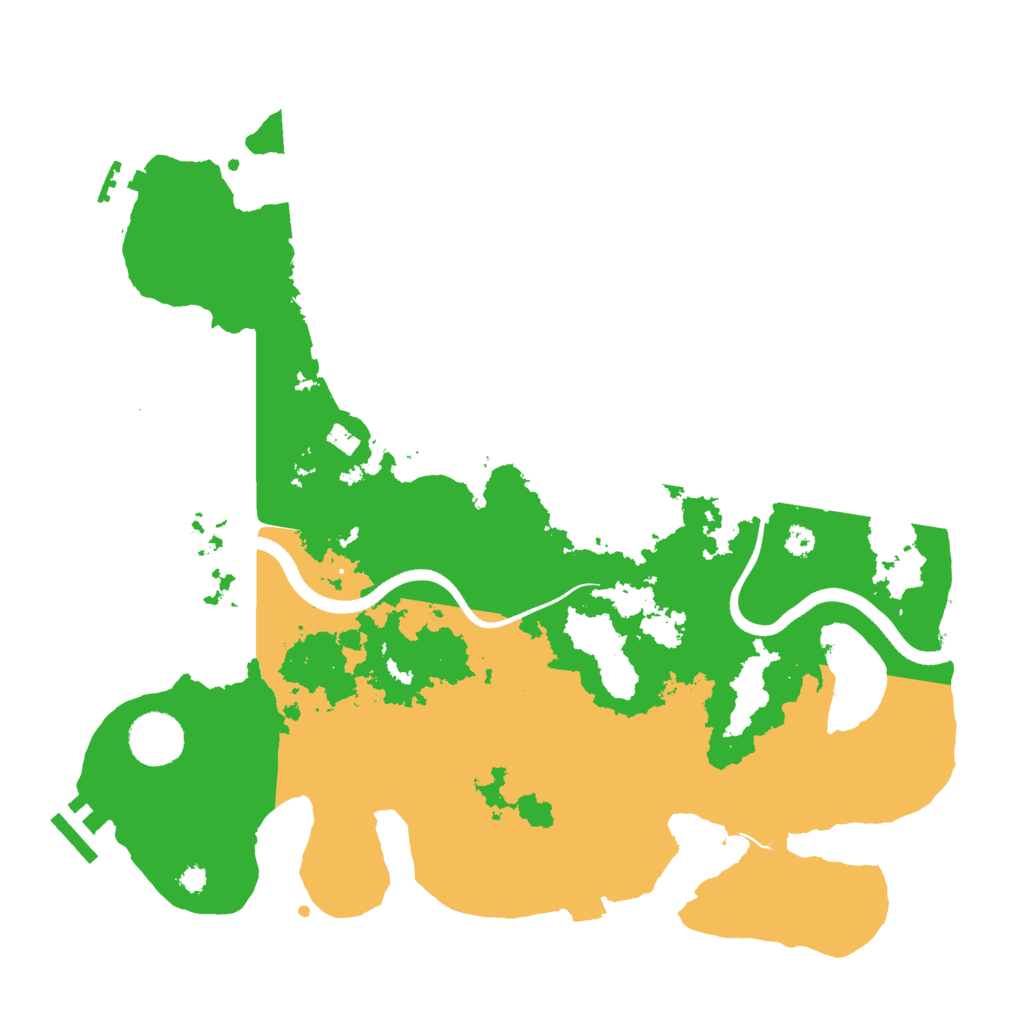 Biome Rust Map: Procedural Map, Size: 3500, Seed: 1858861
