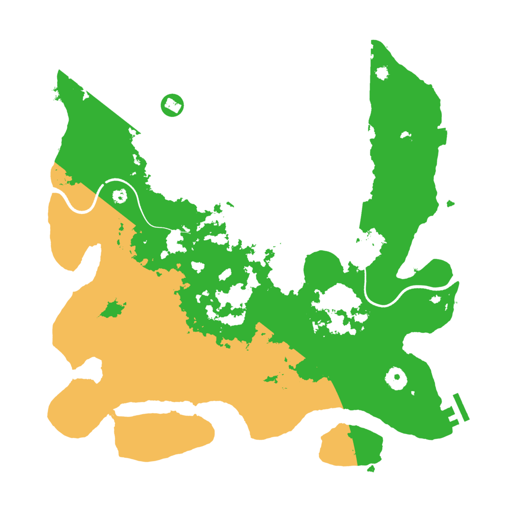 Biome Rust Map: Procedural Map, Size: 3500, Seed: 1774128213