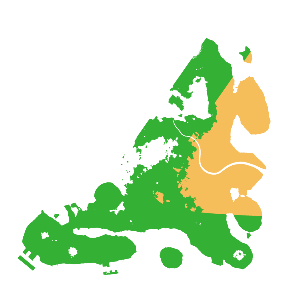 Biome Rust Map: Procedural Map, Size: 3000, Seed: 2638519